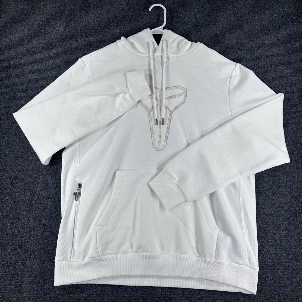 Nike Kobe Bryant Halo White Hoodie Sweatshirt Men's Sz L (HF0066 100)